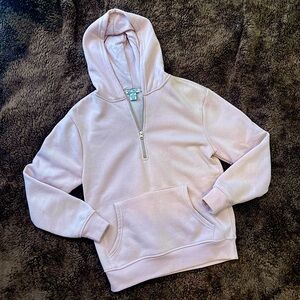 Half-Zip Hoodie Light Mauve